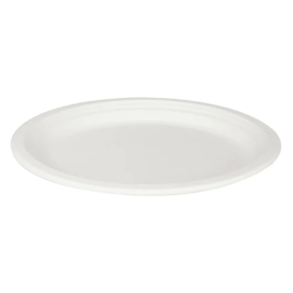 10X12.5 Inch PFAS-Free Bagasse Oval Plate