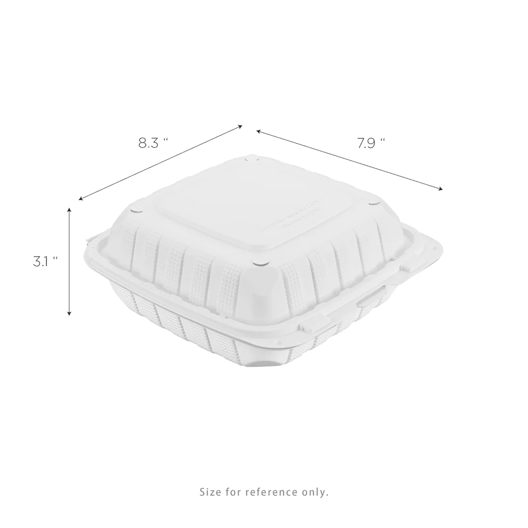 8 Inch Mineral-Filled Hinged Container 150pcs/case - Image 3