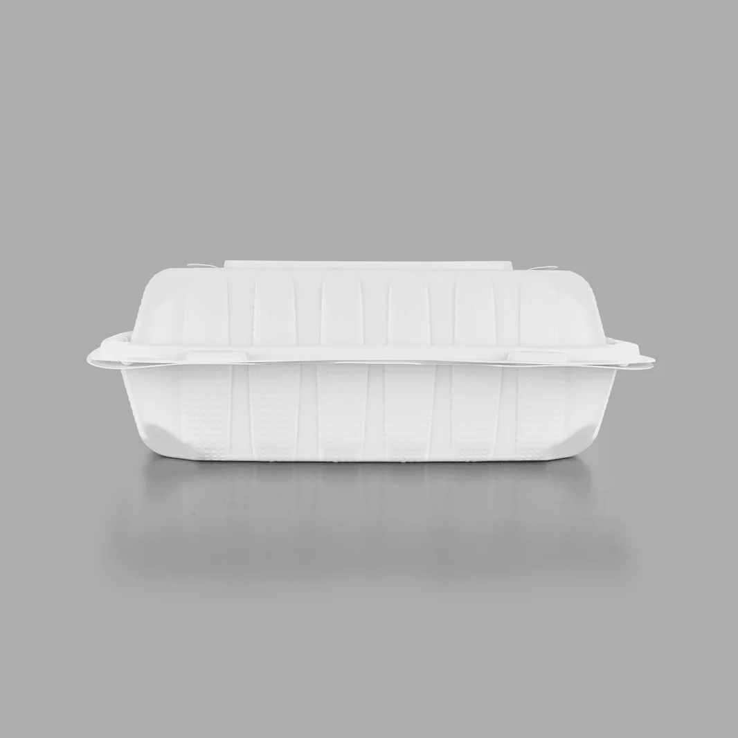 9 Inch 3 Compartment Mineral-Filled Hinged Container 150pcs/case - Image 3