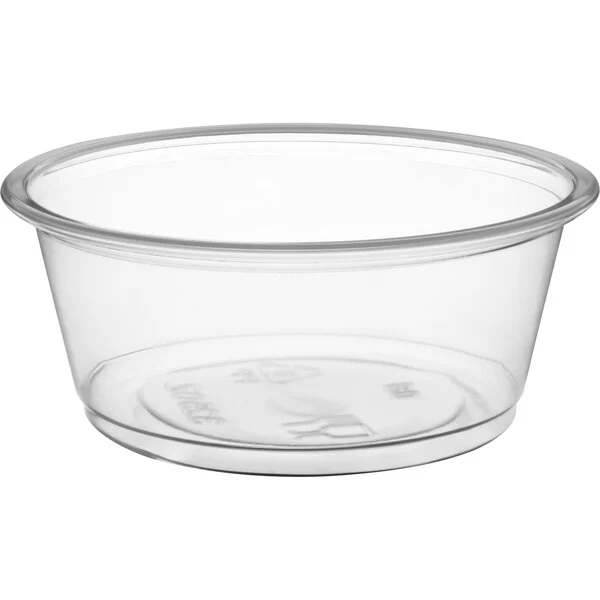 Portion Cups 3.25oz Clear Plastic Cup / Portion Cup - 2,500/Case.